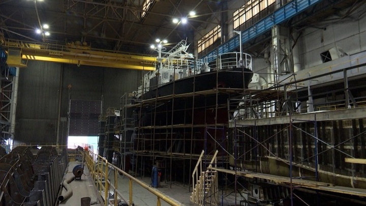 На заводе Благовещенска назвали особенность нового корабля «Борис Давыдов» На заводе Благовещенска назвали особенность нового корабля «Борис Давыдов»